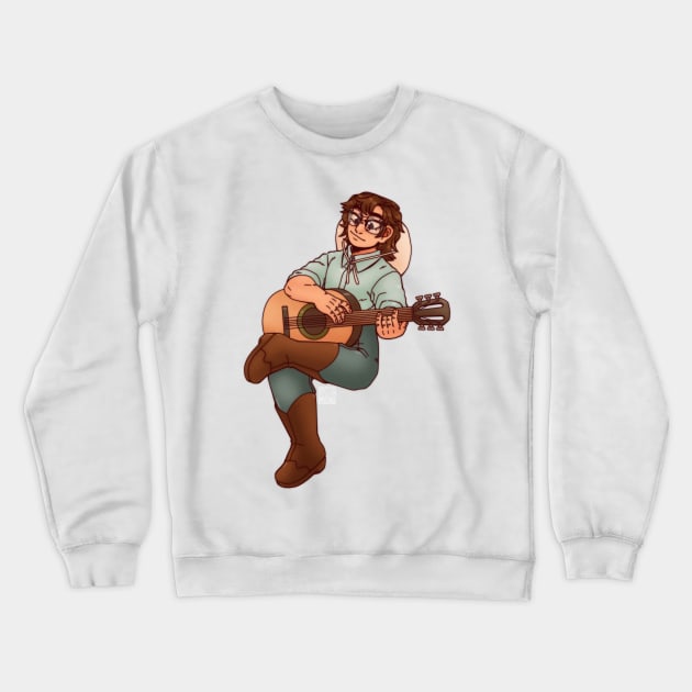 Guitar Crewneck Sweatshirt by paperstarzz